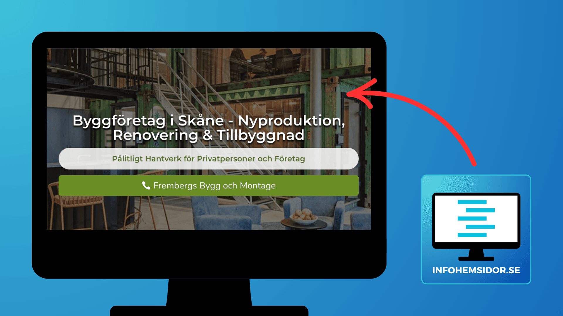 Infohemsidor har gjort en enkel hemsida till hantverkare